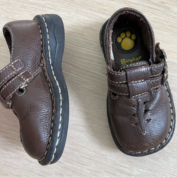 Buster Brown With Toezone Genuine Leather Brown Stitched Loafer Shoes - Picture 6 of 9